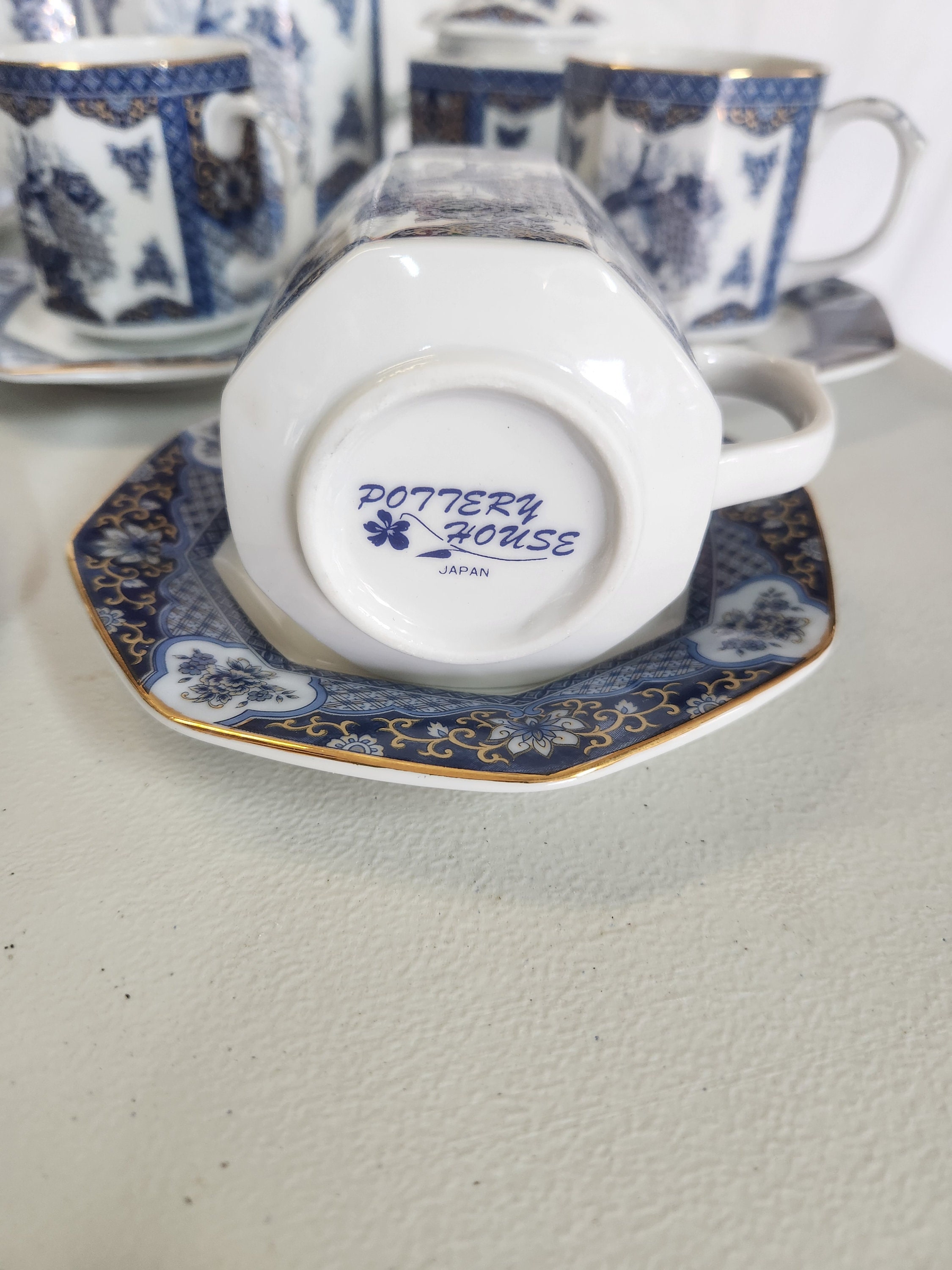 Japanese Peacock Tea Set Etsy