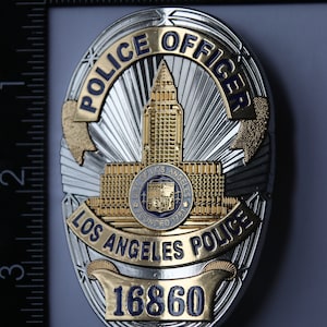 Los Angeles LAPD Challenge Coin groß mit der Nummer 16860 Bild 1