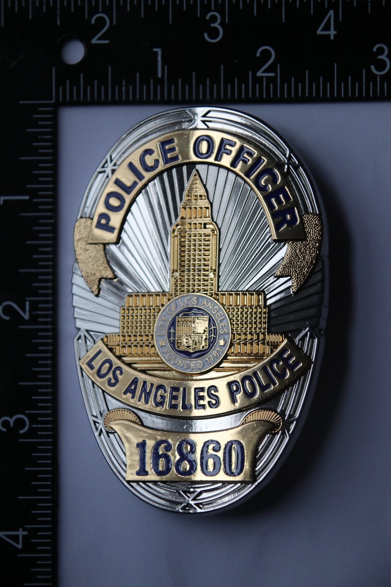 Los Angeles LAPD Challenge Coin groß mit der Nummer 16860 Bild 1