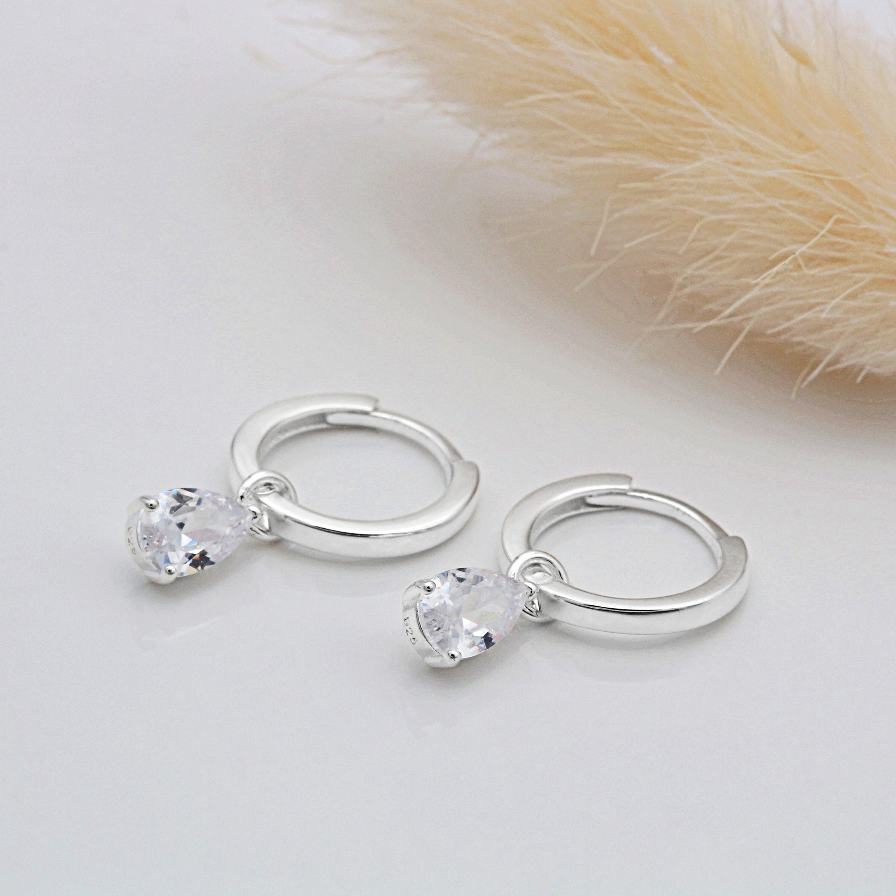 18ct Gold Vermeil or Sterling Silver and Cubic Zirconia