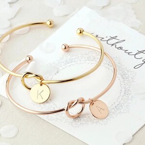 Tarjeta inicial Pulsera Regalo para novia, amiga, mamá Día de San Valentín Regalos Dama de honor Regalo de boda Fiesta de recuerdo Favor