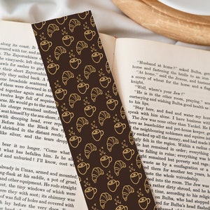 Coffee and Croissant Bookmark