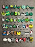 Croc Shoe Charms Crocs Pvc rubber, weed, smoking, chill 420, leaf cool Volume 2