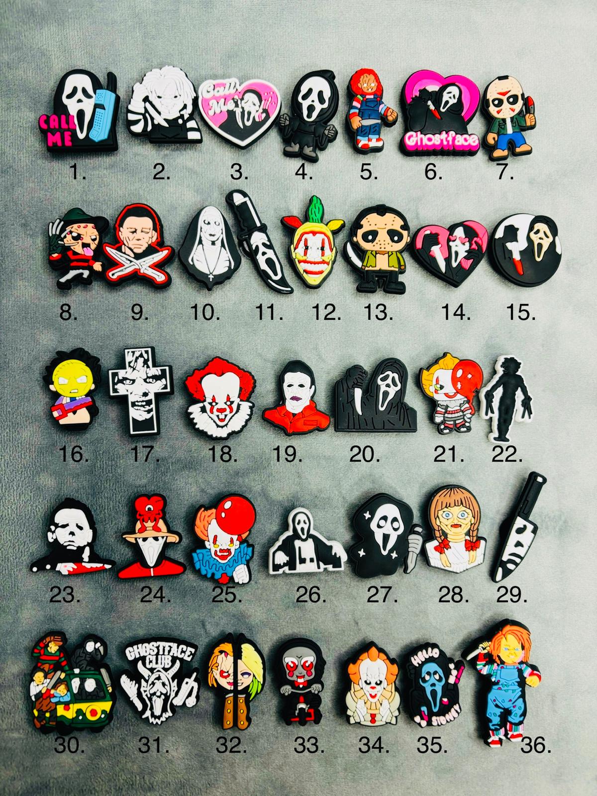 Croc Charms Shoe Charms Made to Fit Crocs Pvc Rubber Horror Style