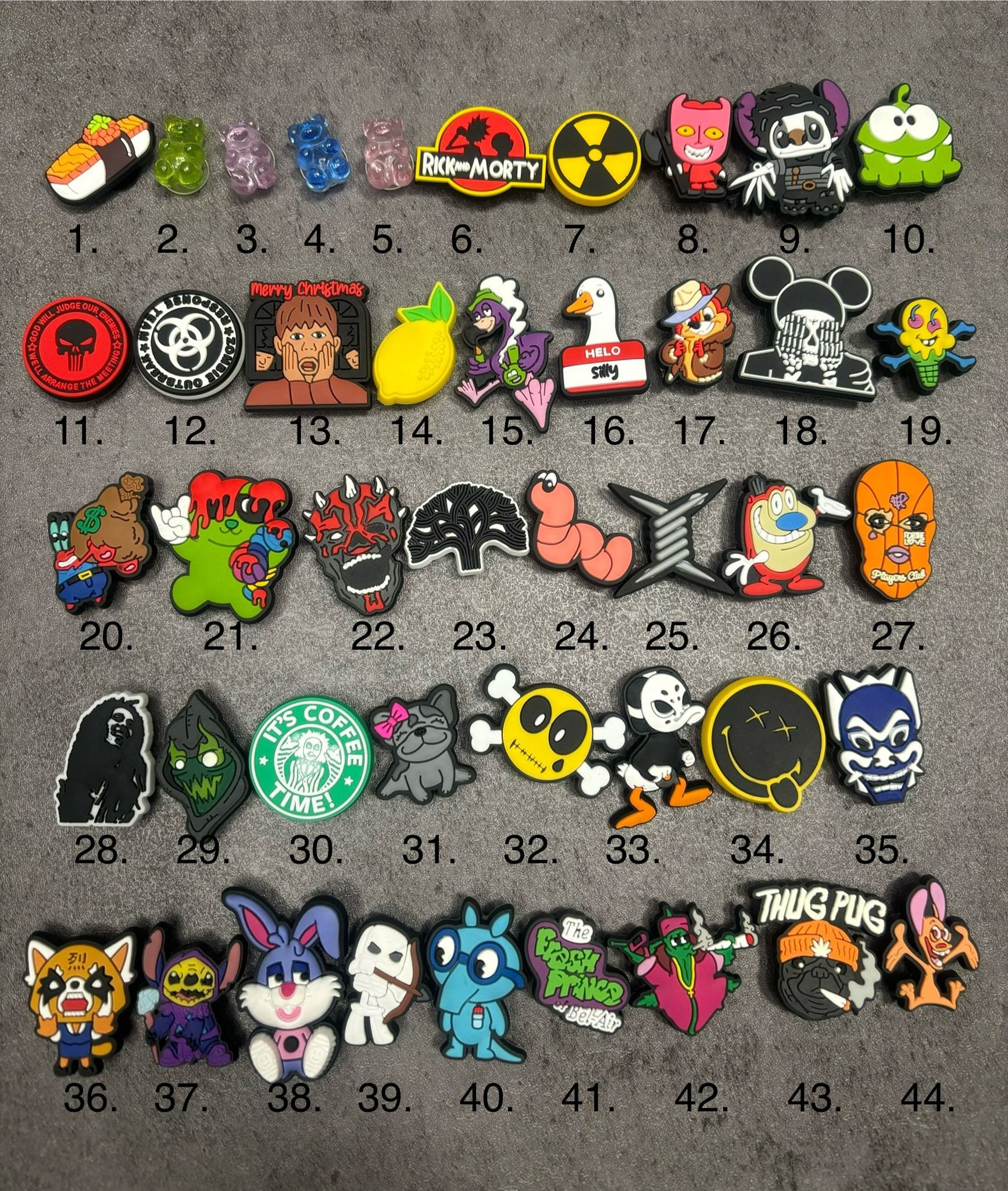 Shoe Charms Fit Croc Charms Mixed Charm Style Anime Teddy Animals