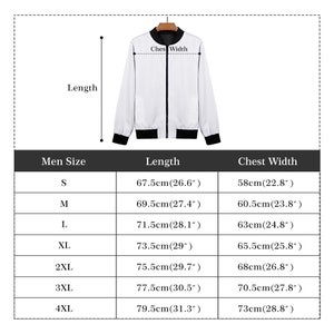Alice in Wonderland Mens Bomber Jacket: Steampunk Casual Jacket + Drawstring Bag image 7