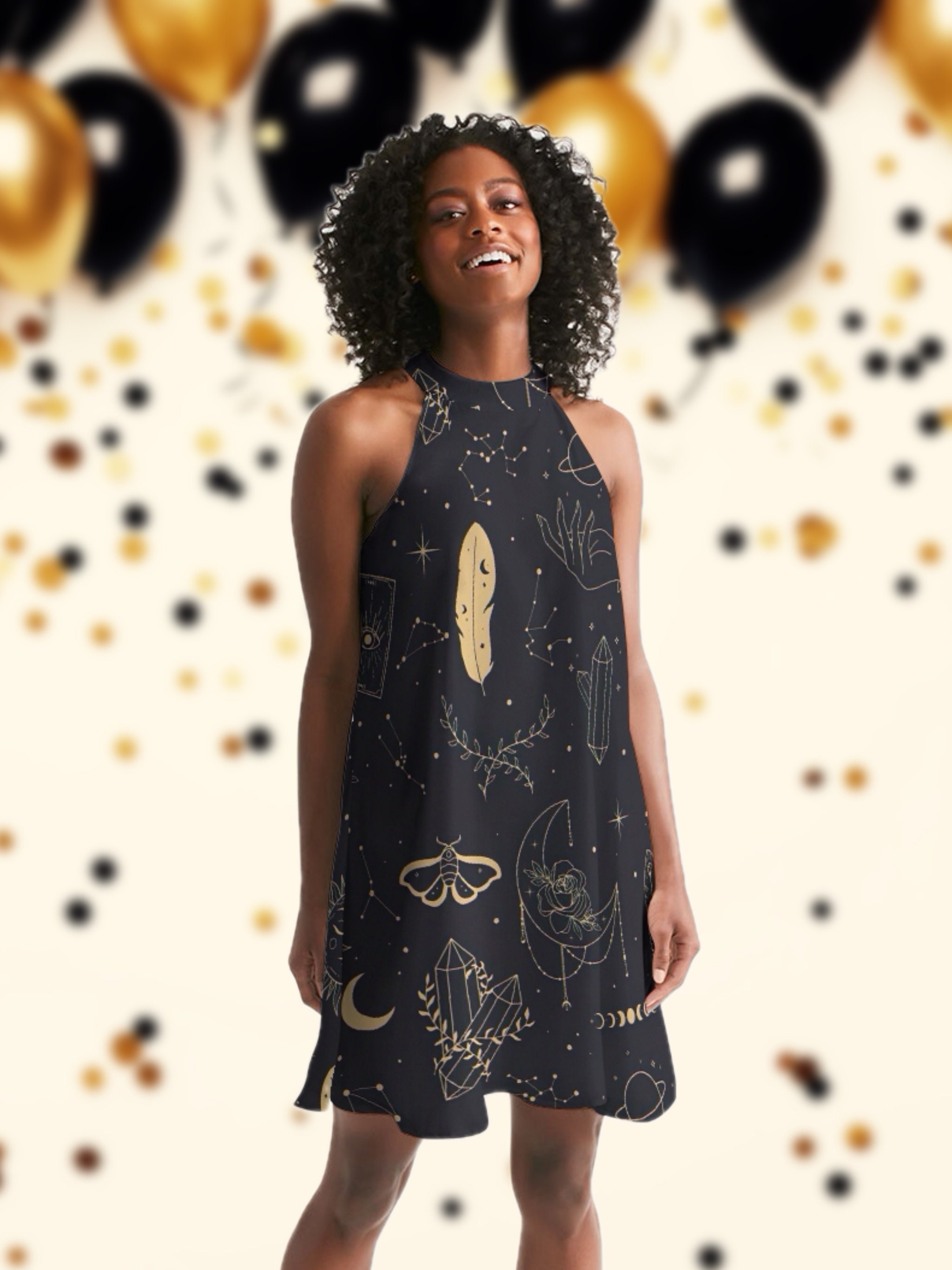 navy blue dress for baby girl Vtg 90s Denim Tapestry Maxi Dress Lace Up Celestial Moon Star Print Size 8