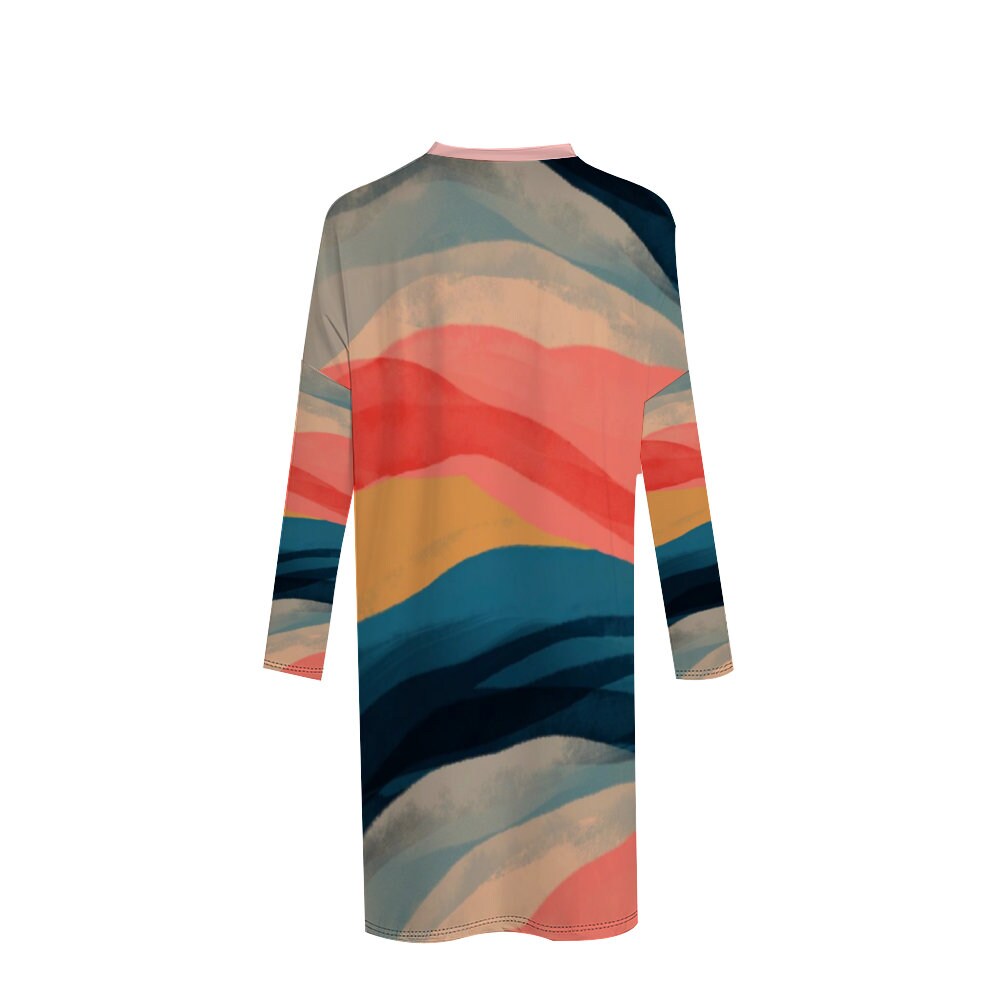 oversized t shirt long sleeve dress