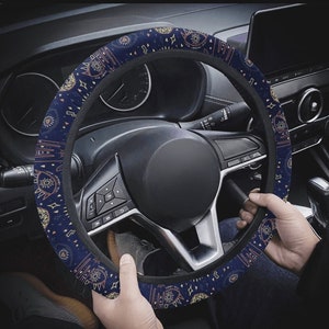 Witchy Evil Eye Car Steering Wheel Cover: Goth Car Decor