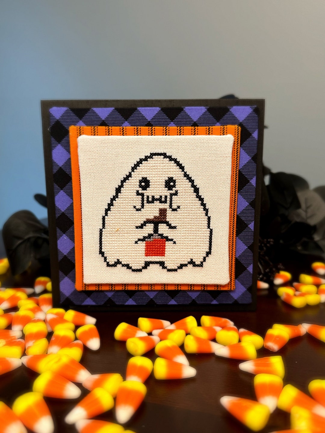 Candy Candy Ghost Cross Stitch Halloween Download - Etsy
