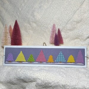 Maybe Painted Pink Christmas Tree Lot Cross Stitch Download