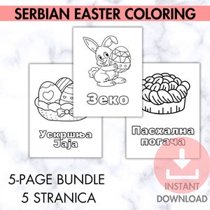 LEARNING SERBIAN - Serbian Easter Coloring - Uskrsno bojenje
