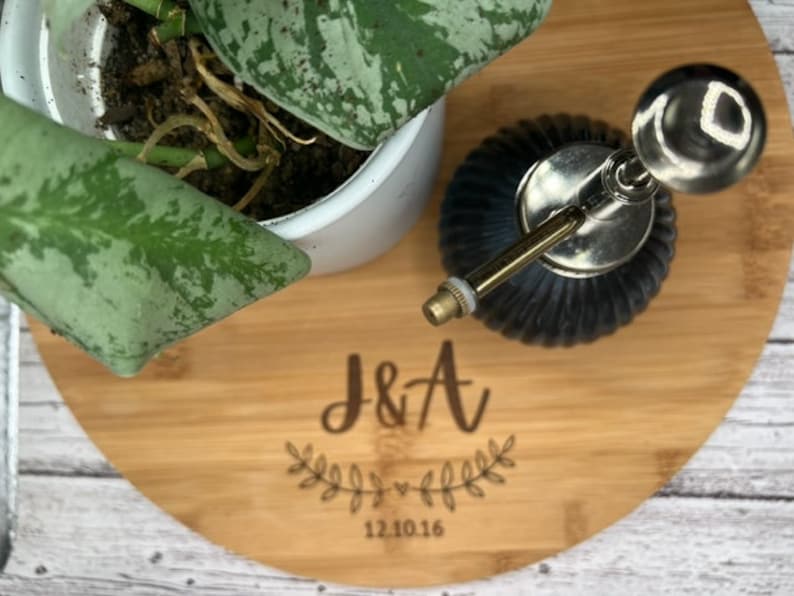 Lazy Susan Custom Monogram Etsy