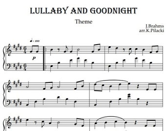 J.Brahms - Lullaby and Goodnight Theme for piano