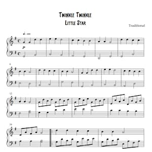 Twinkle twinkle little star store xylophone sheet music