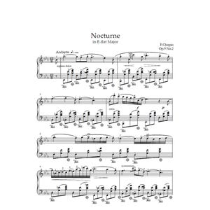 Nocturne Op. 9 No. 2 – Frédéric Chopin | Piano Sheet Music (PDF)