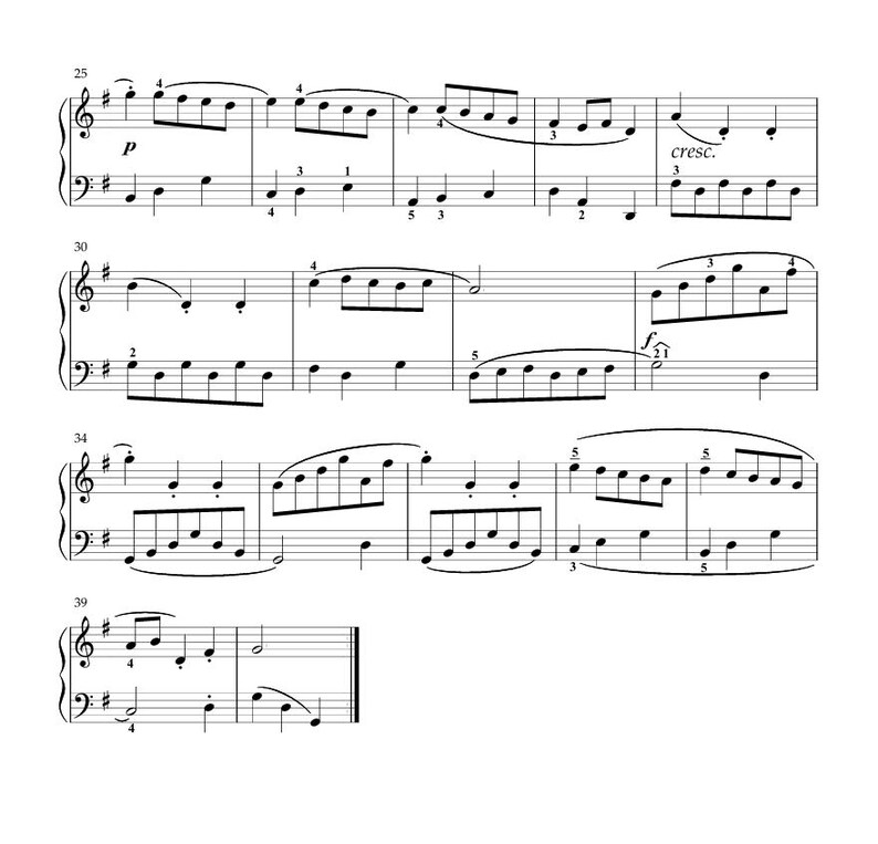 Minuet in G Major - BWV Appendix 116, Sheet Music PDF (instant Download ...
