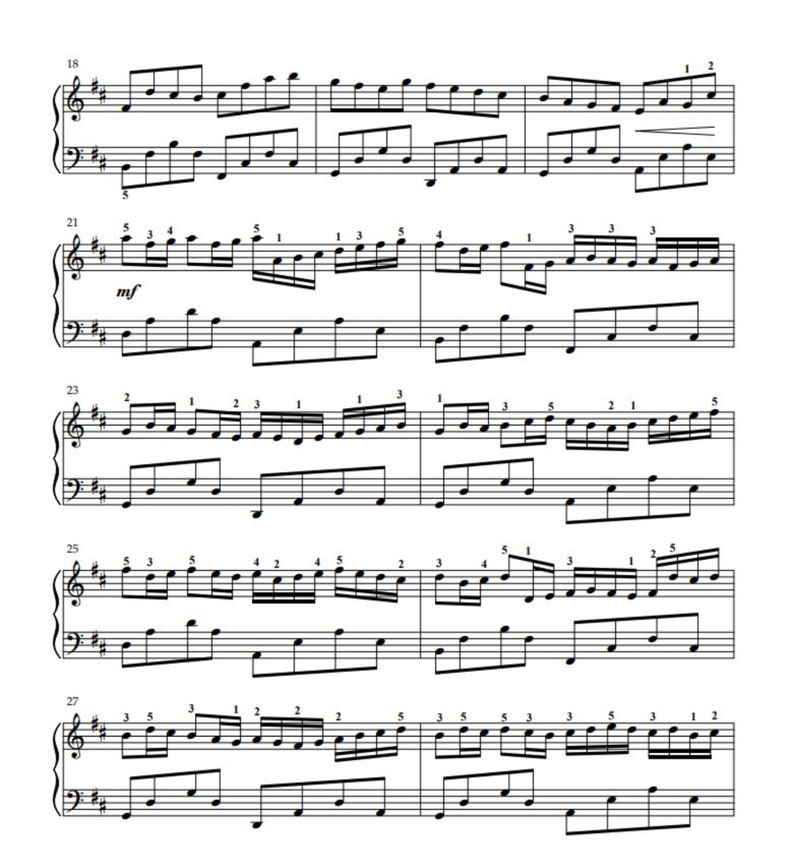 Canon in D - Johann Pachelbel, (arr.noteselection, Digital Download PDF ...