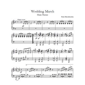 Marcha Nupcial – Tema Principal / Partitura en PDF / Descarga Digital