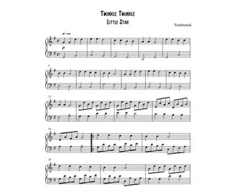 Twinkle Twinkle Little Star – Piano Sheet Music (Digital Download)
