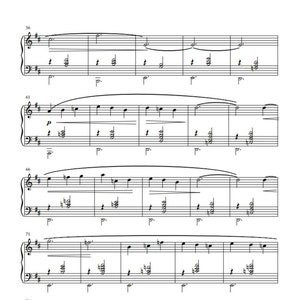 Gymnopédie No.1 by Erik Satie. Sheet Music Piano image 2