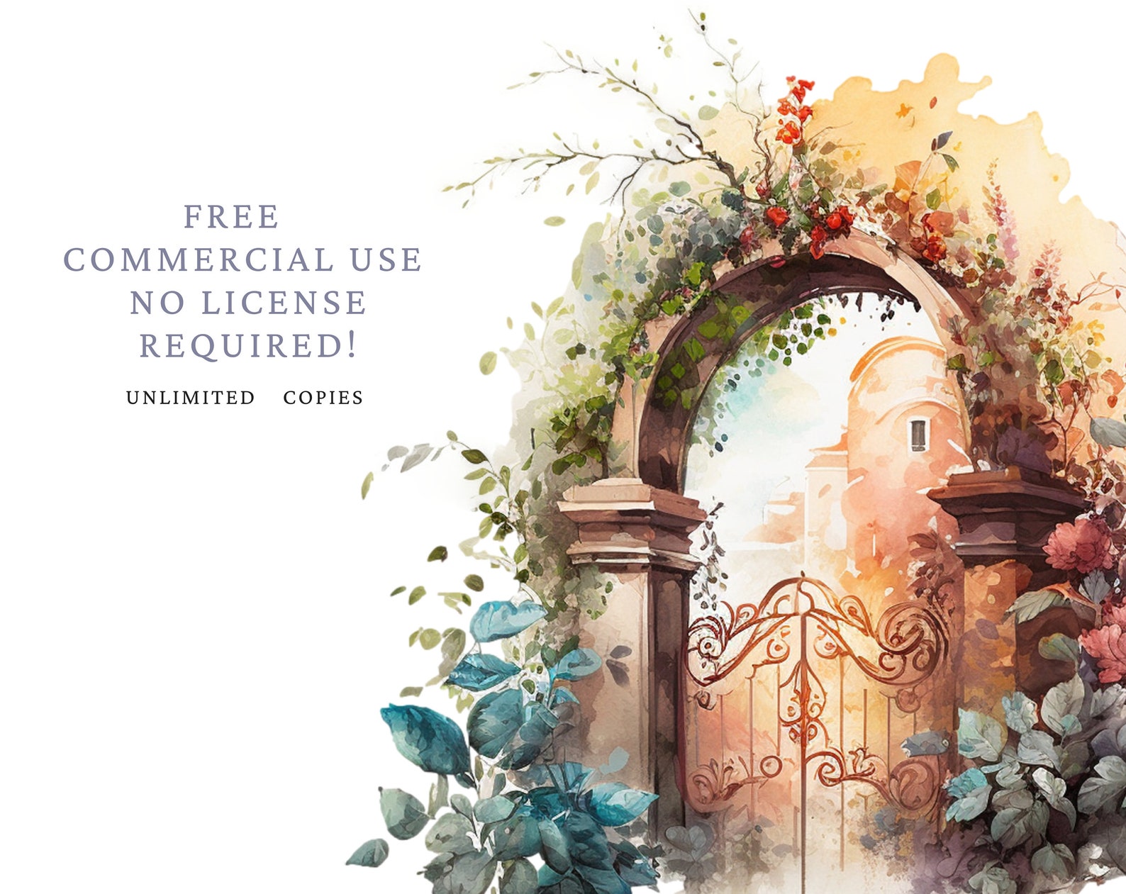 Castle Gate Clipart, Spring Gate Clip Art, Door, Png. Digital ...