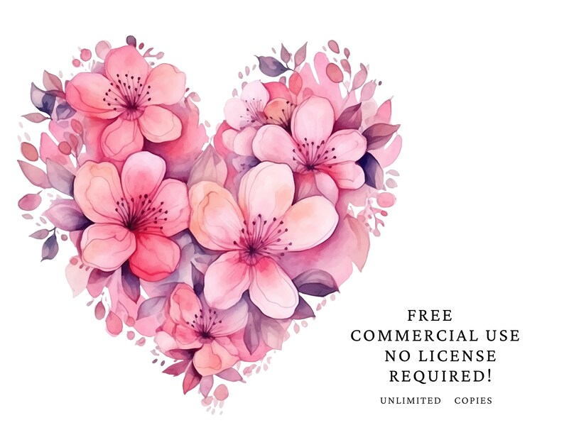 Pink Heart Clipart. Valentines Clipart, Love Clip Art, Wedding PNG ...