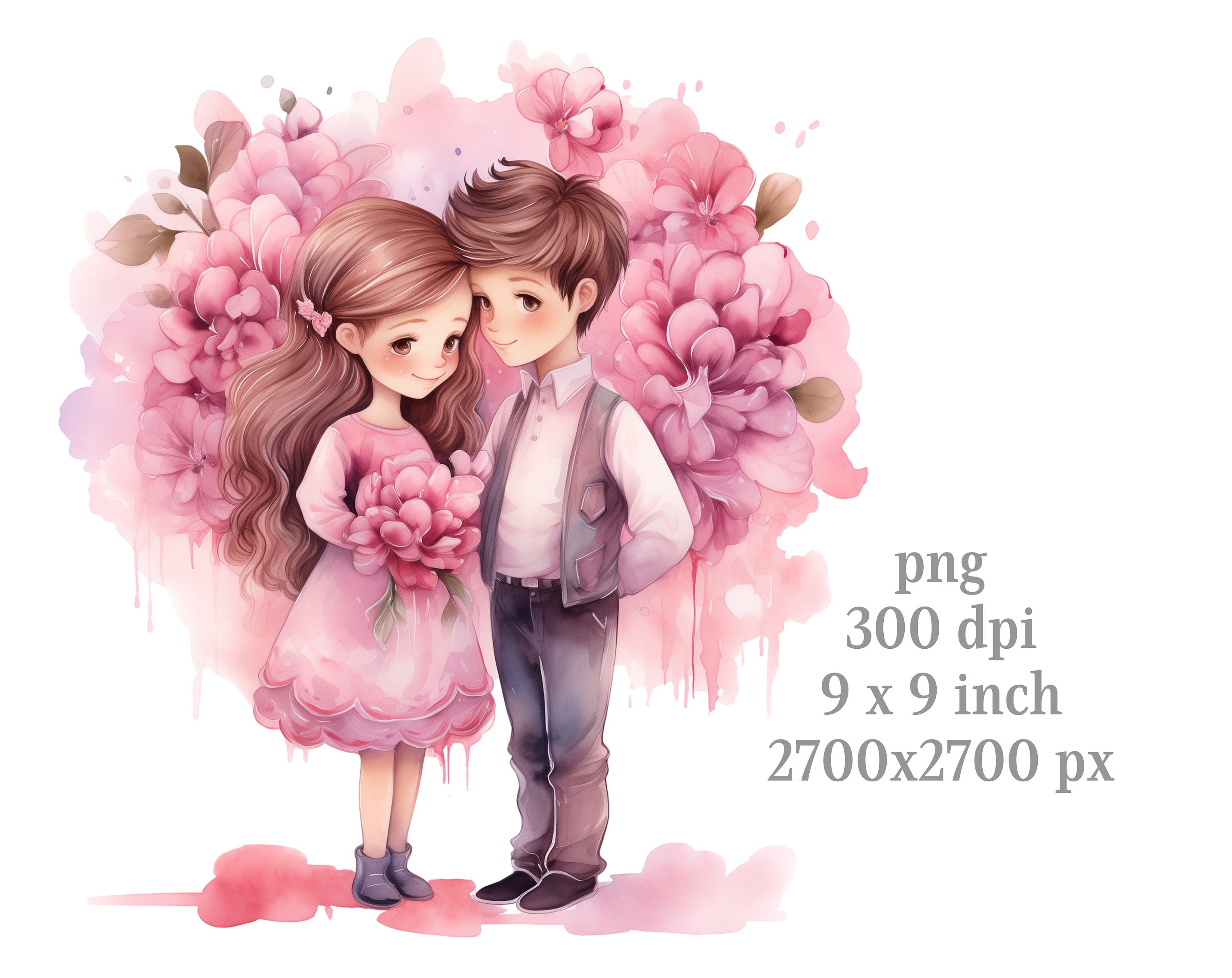 Valentines Clipart, Pink Heart Clipart. Love Clip Art, Wedding PNG ...
