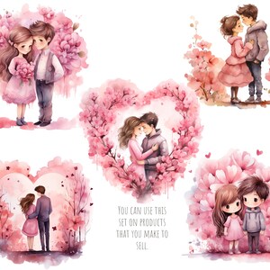 Valentines Clipart, Pink Heart Clipart. Love Clip Art, Wedding PNG ...