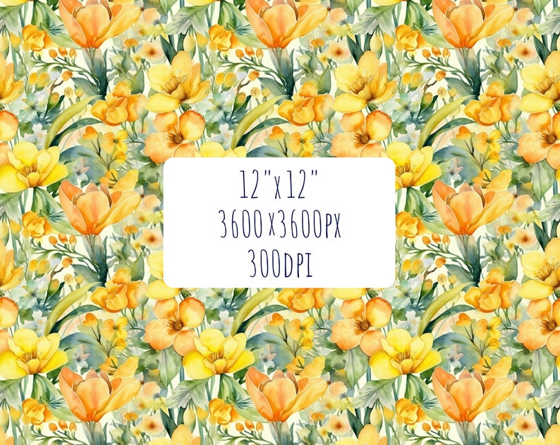 Floral Digital Paper Seamless Pattern Flower Pattern. Floral - Etsy