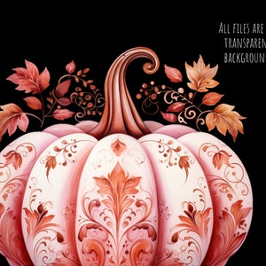 Pink Pumpkin Clipart, Garden, Fall Clipart, Autumn, Png. Digital ...