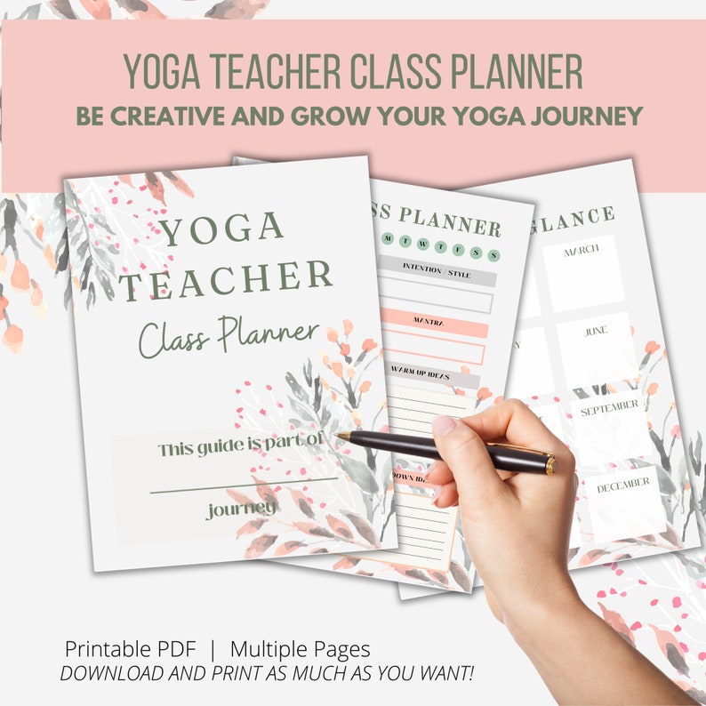 Yoga Class Plan Template A Yoga Teachers Class Planner | Seychelles Yoga Class Planner Template