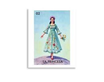 La Princesa Loteria-inspired Wall Art Poster