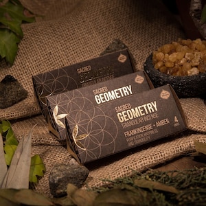 Sacred Geometry Frankincense and Amber - Natural Handmade Incense - Sagrada Madre