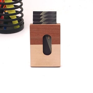 Estuche para tarjetas de crédito, estuche para tarjetas, n.º 008, hecho a mano, Canadá, único, estuche para tarjetas, regalos para él, hombres, papá, regalo para el médico, consultorio