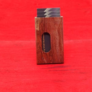 Porte-cartes de visite Porte-cartes de visite n° 04 Fait main, Canada, Unique, porte-cartes Cadeaux pour lui Hommes Papa Petit ami Cadeau Docteur Agent immobilier