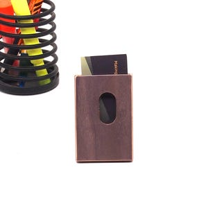 Porte-cartes de visite Porte-cartes de visite n° 12 fait main, Canada, unique, porte-cartes cadeaux pour lui homme papa petit ami cadeau médecin bureau d'agent immobilier