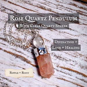 Rose Quartz Pendulum: Spiritual Insights & Divination Tool, Enhance Your Practice