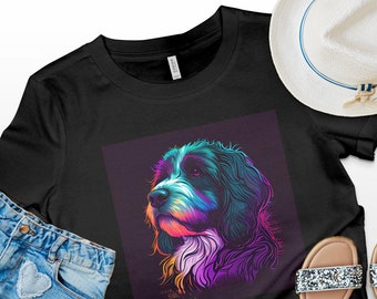 T Shirt - Standard Pixar Style Bernedoodle Dog Short-Sleeve Unisex T-Shirt clothing Pet Apparel