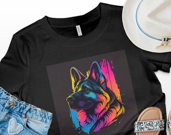 German Shepherd shirt, Dog breed german Shepherd Mom Unisex Shirt,Dog portrait shirt, Dog Gifts for owners and pet lovers