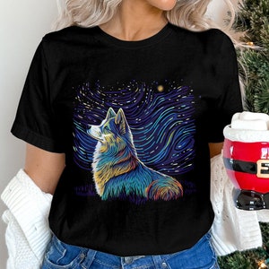 West Siberian Laika pet puppy shirt,Dog breed West Siberian Laika Short-sleeve Unisex T-Shirt,Starry Night Dog gifts for owners,pet lovers
