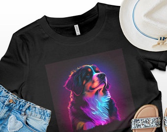 Bernese Mountain pet puppy shirt, Dog breed bernese mountain dog Short-sleeve Unisex T-Shirt,Dog portrait shirt,Dog gifts -owners pet lovers