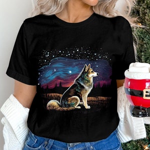 West Siberian Laika pet puppy shirt,Dog breed West Siberian Laika Short-sleeve Unisex T-Shirt,Starry Night Dog gifts for owners,pet lovers