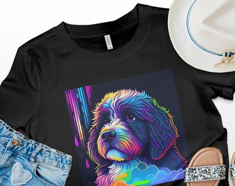 T Shirt - Standard Pixar Style Bernedoodle Dog Short-Sleeve Unisex T-Shirt clothing Pet Apparel