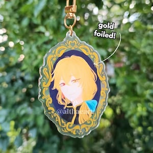 Pandora Hearts - Vincent Nightray Gold Foiled Front Epoxy doppelseitiger Acryl Anhänger