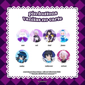 Vanitas no Carte | Round Button pin badges 44mm
