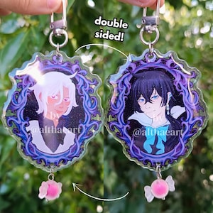 VANITAS NO CARTE - Vanitas & Noe - Glitter Epoxy Acrylic Charms Double Sided Reversible
