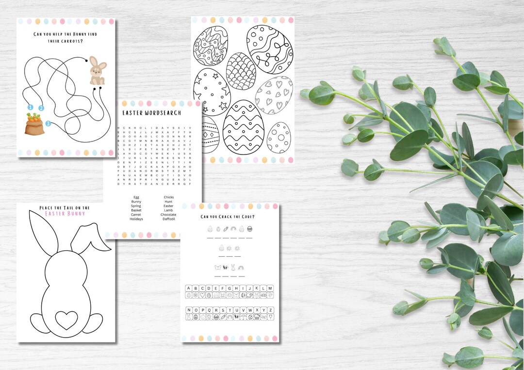 Easter Activity Pack - Etsy