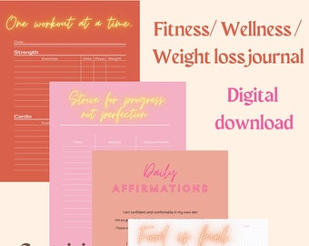 Exercise/wellness/ weight-loss/food Journal