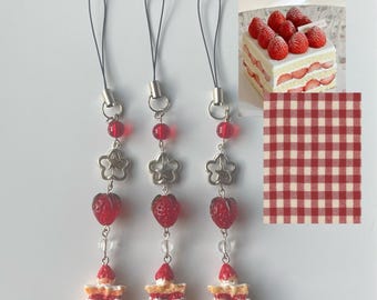 strawberry shortcake phone charm !